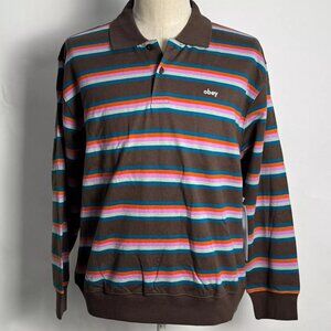 Obey Polo Sweatshirt "Gino" Java Brown